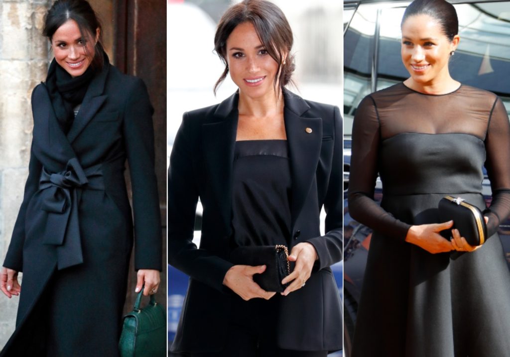 Meghan Markle black dress